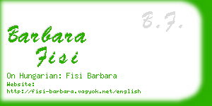 barbara fisi business card